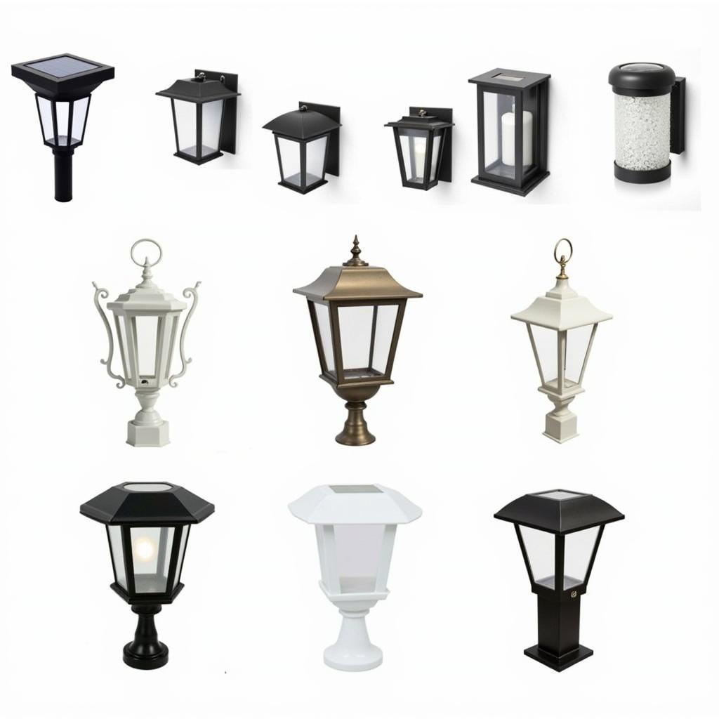 Solar Light Caps for Vinyl Fences: Different Styles