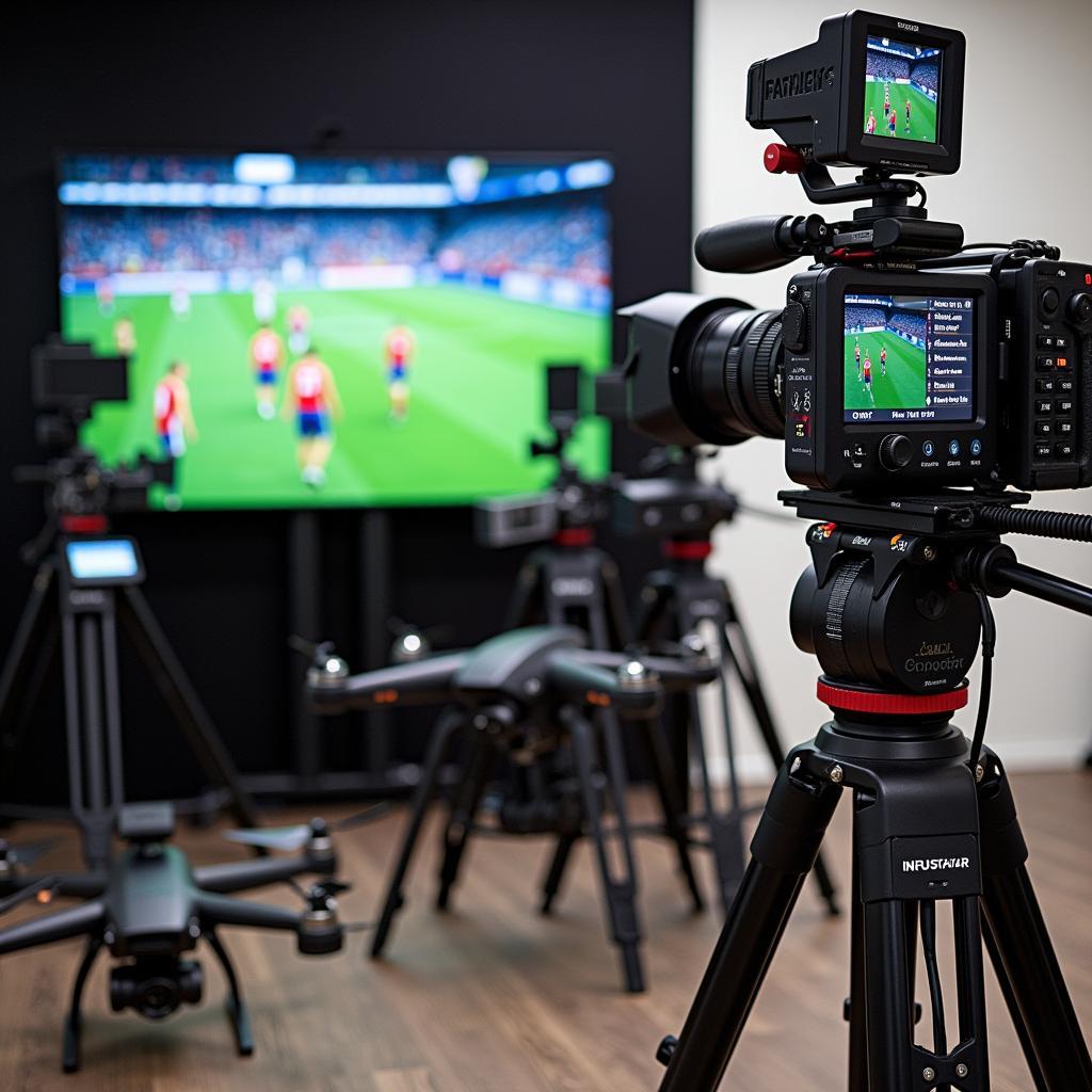 Professional Sports Videography Equipment Setup