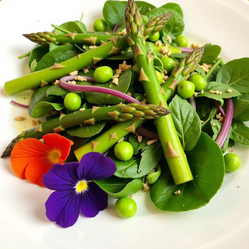 Spring Four Seasons Plate: Asparagus and Pea Salad