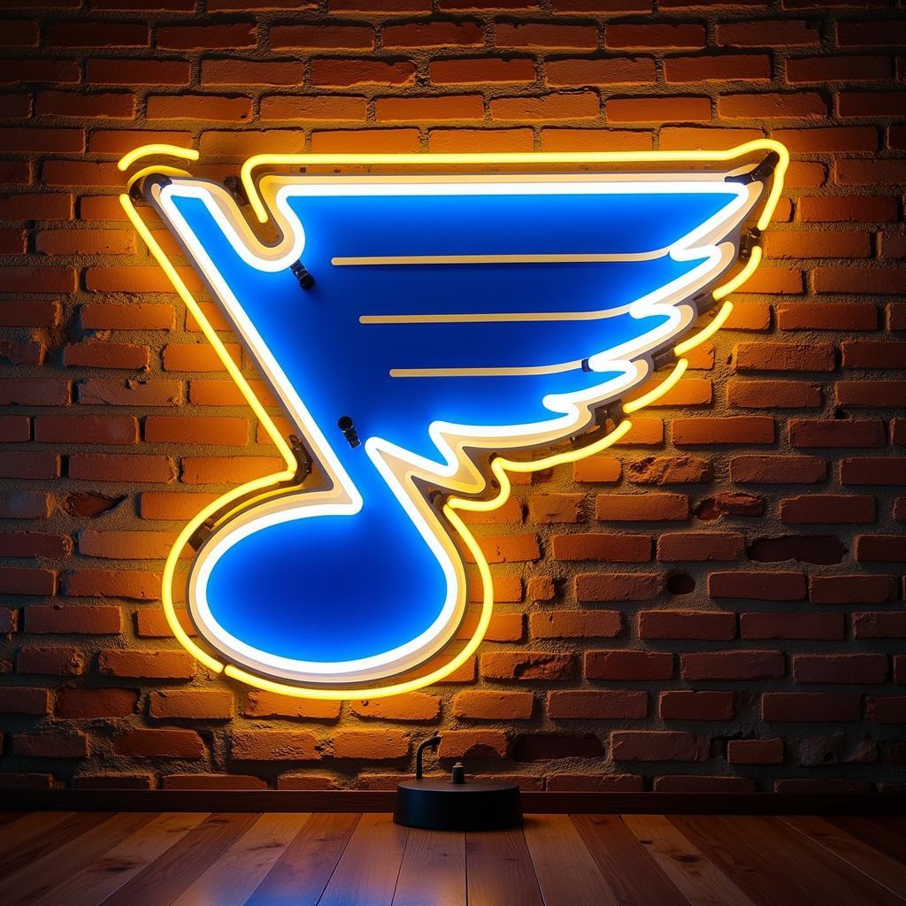 Vintage St. Louis Blues Neon Sign