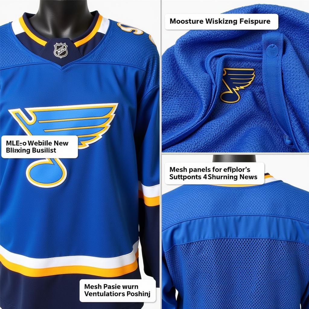 St. Louis Blues Practice Jersey Key Features