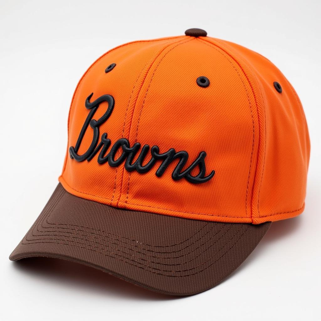 St. Louis Browns 1940s Orange and Brown Caps: A bold departure in design.