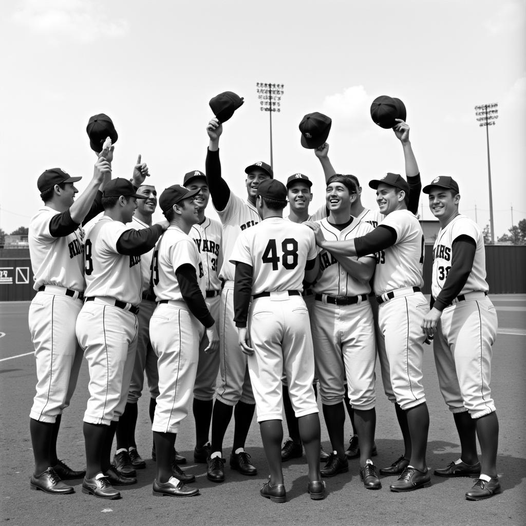 St. Louis Browns 1944 Pennant Winners Celebrating