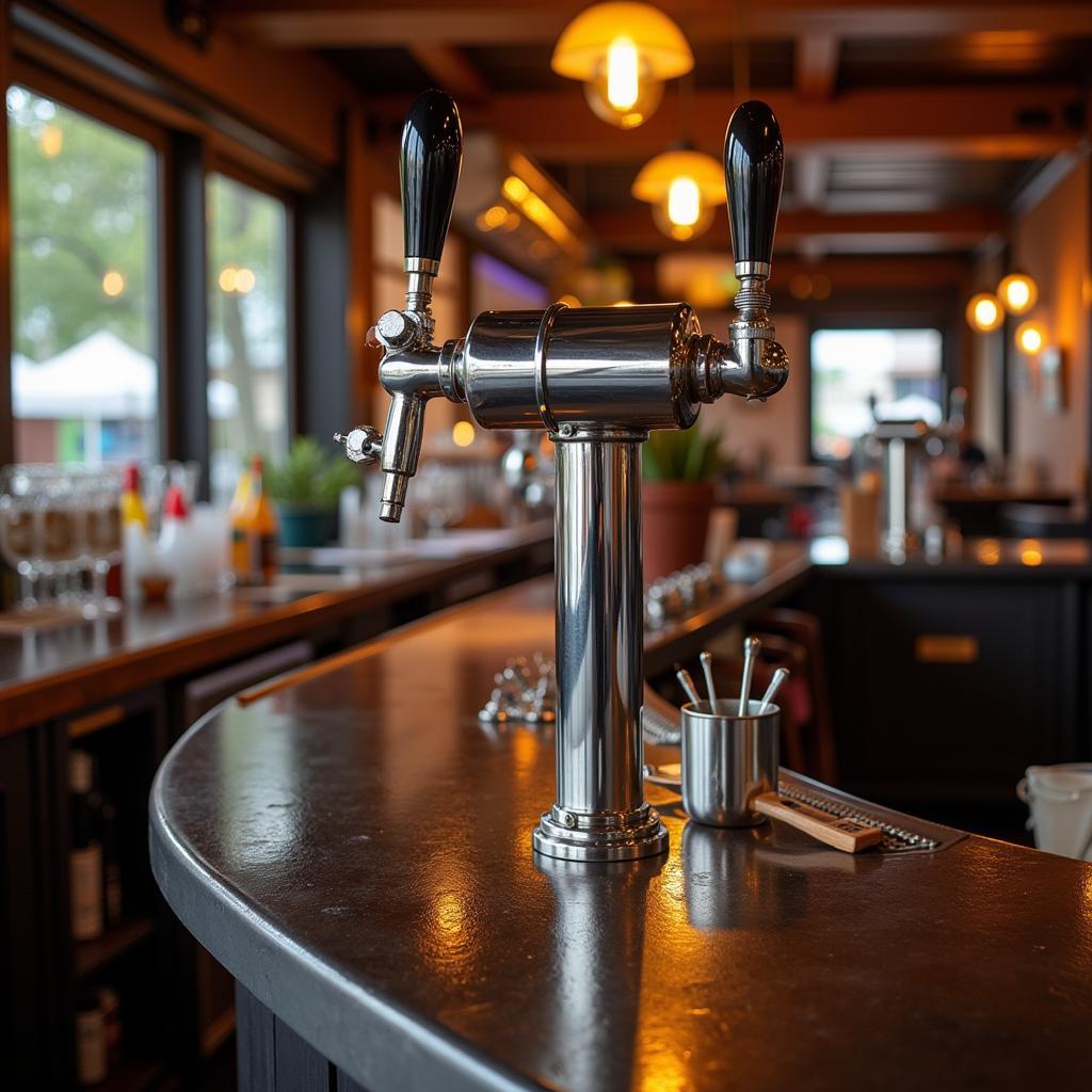 Durable Stainless Steel Soda Gun Holder for Busy Bars