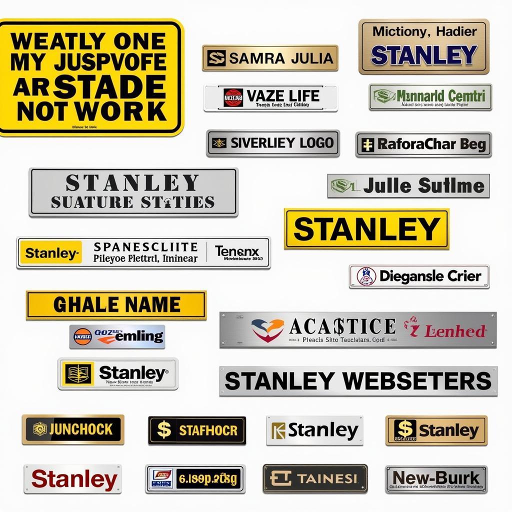 Different Stanley Cup Name Plate Design Options