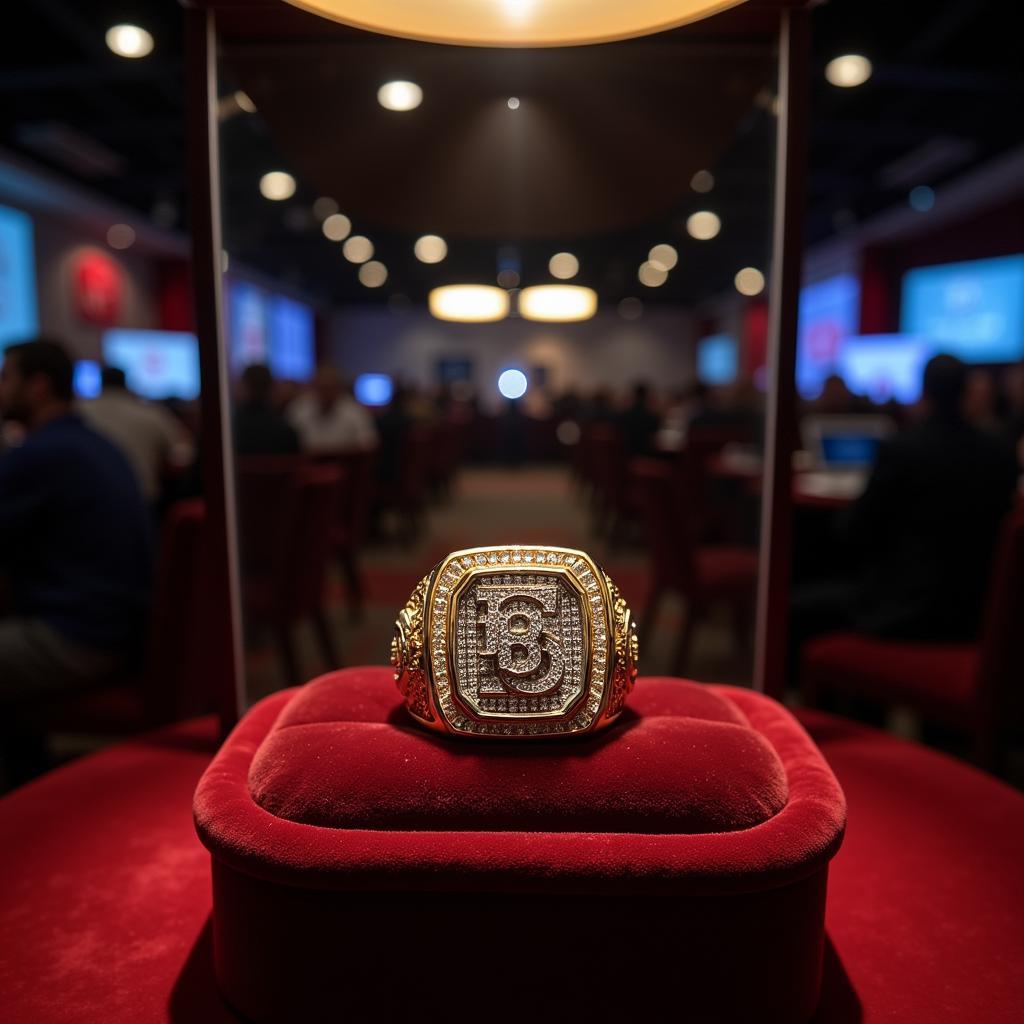 Stanley Cup Ring on Display at an Auction