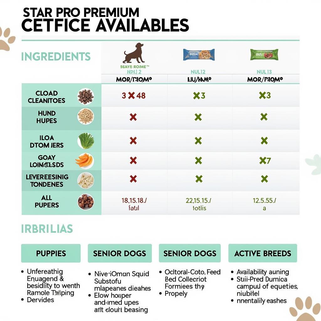 Star Pro Premium Dog Food Variety