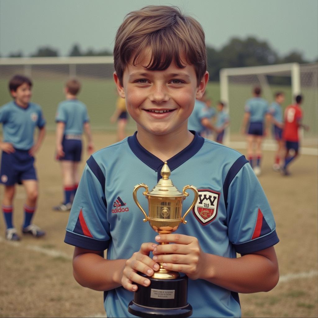 Steve Connelly in his youth team uniform