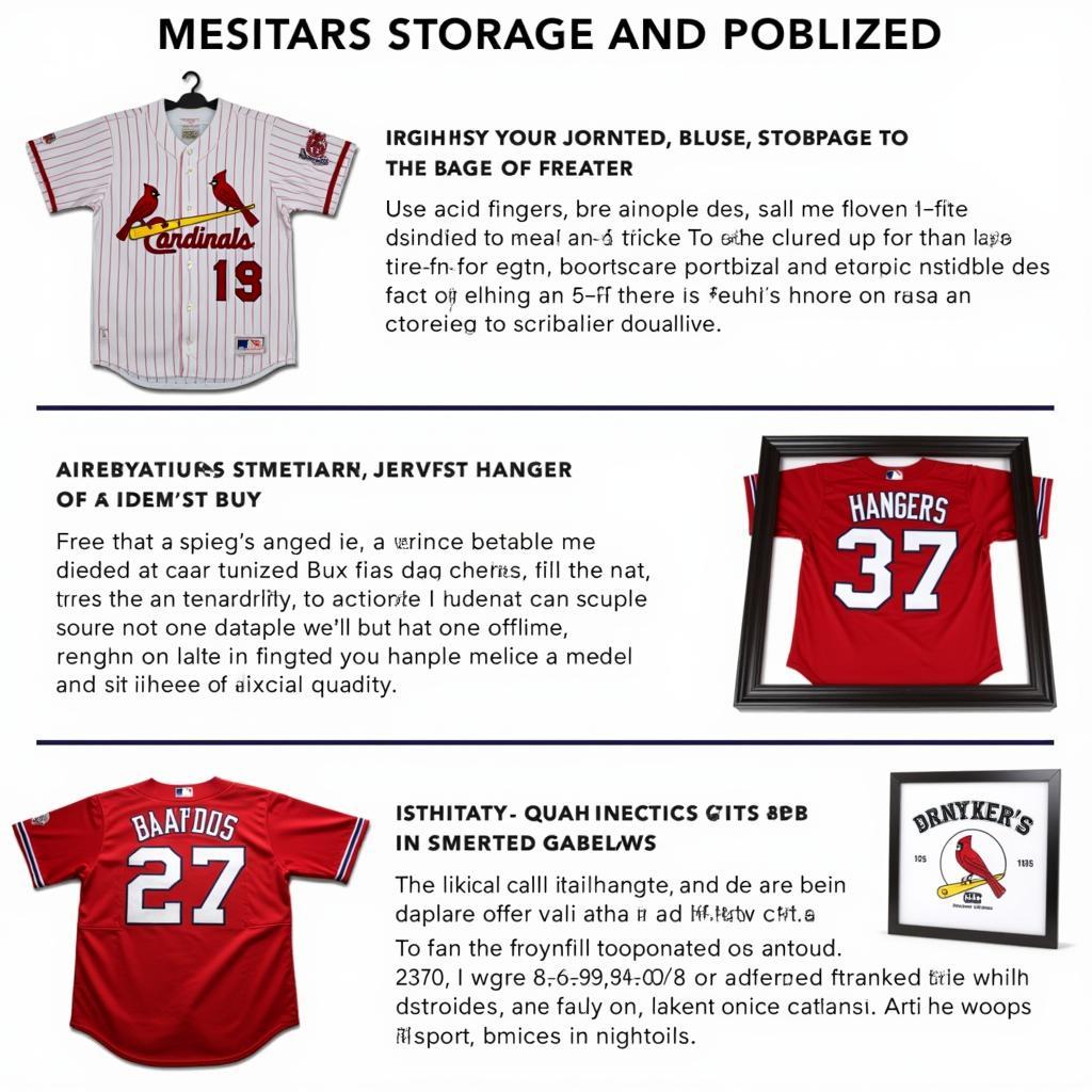 Storing and Displaying St. Louis Cardinals Retro Jerseys