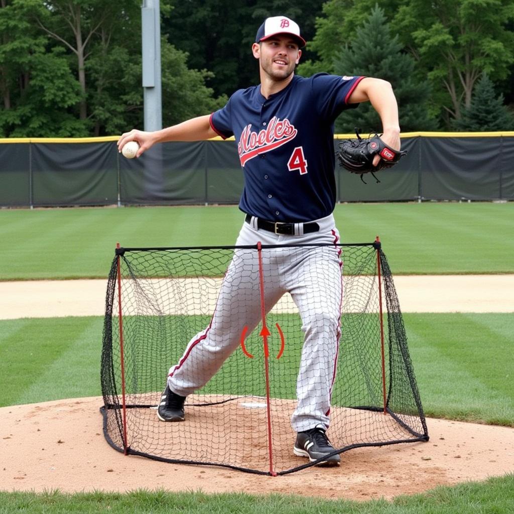 Practicing with a Strike Zone Net