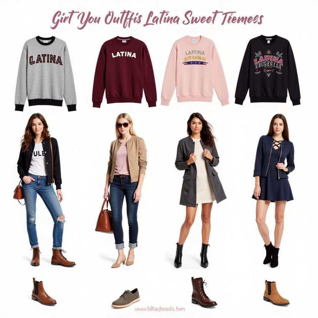 Different ways to style a Latina sweatshirt