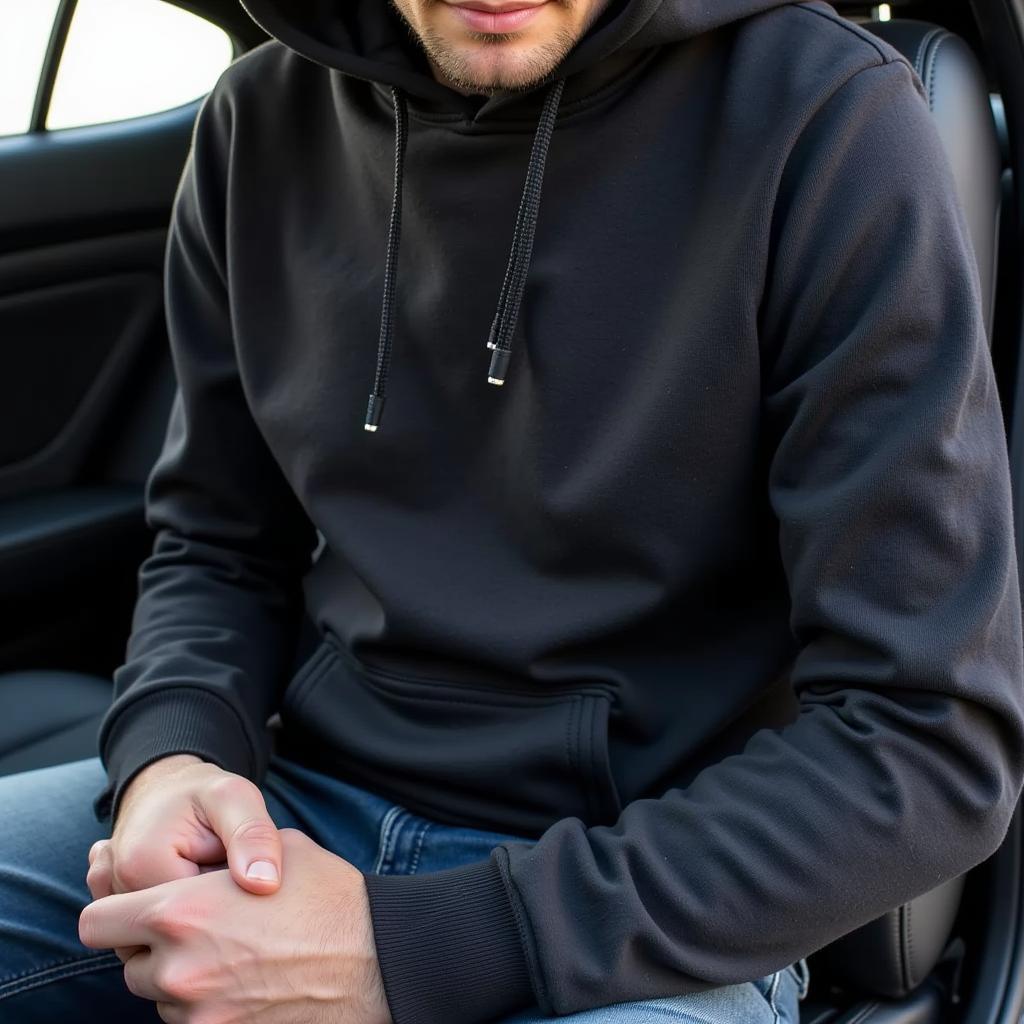 Stylish Hoodie Enhancing Car Interior