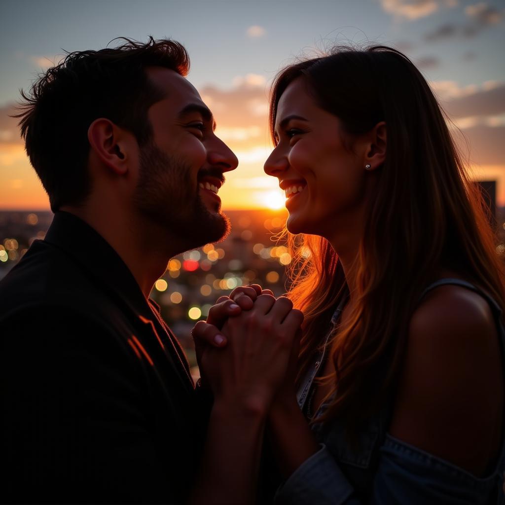 Happy Couple After Meeting at a Philadelphia Speed Dating Event