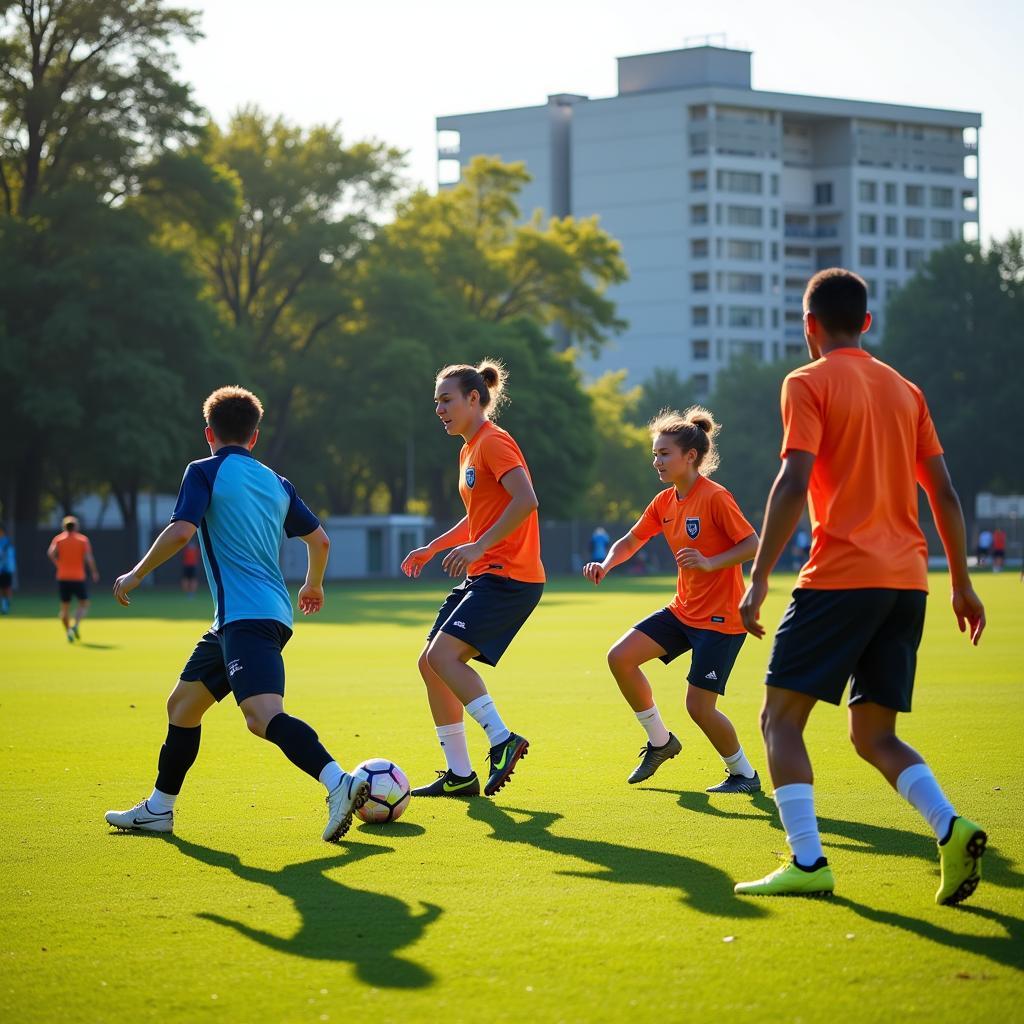 Midfield Training during Summer 305