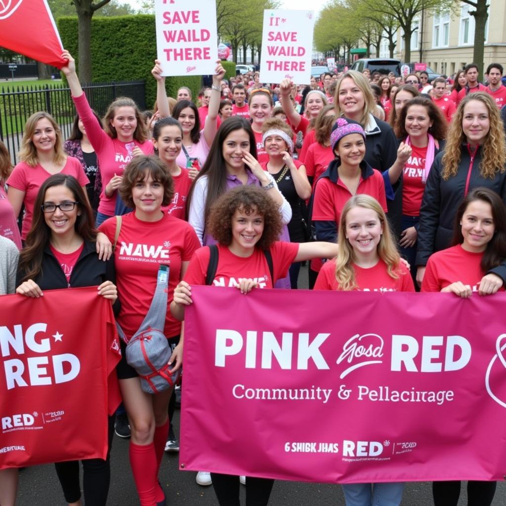 Supporting Pink Goes Red Through Community Involvement