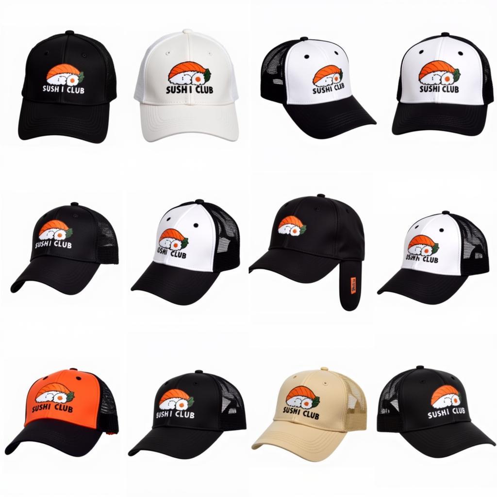 Different Styles of Sushi Club Hats