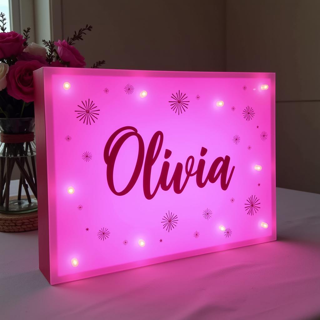 Personalized Sweet 16 Light Up Sign