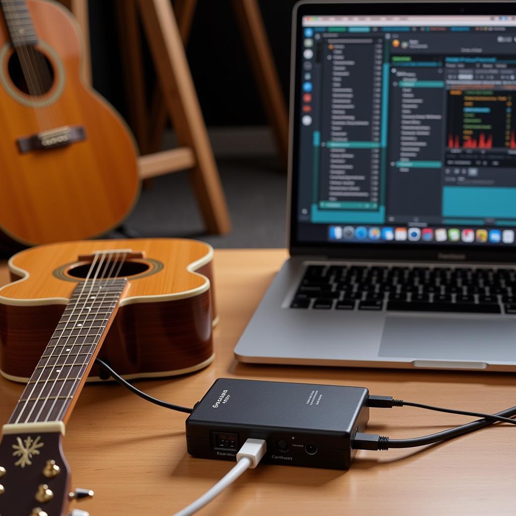 Taylor Guitar Recording Setup with 307GB Storage