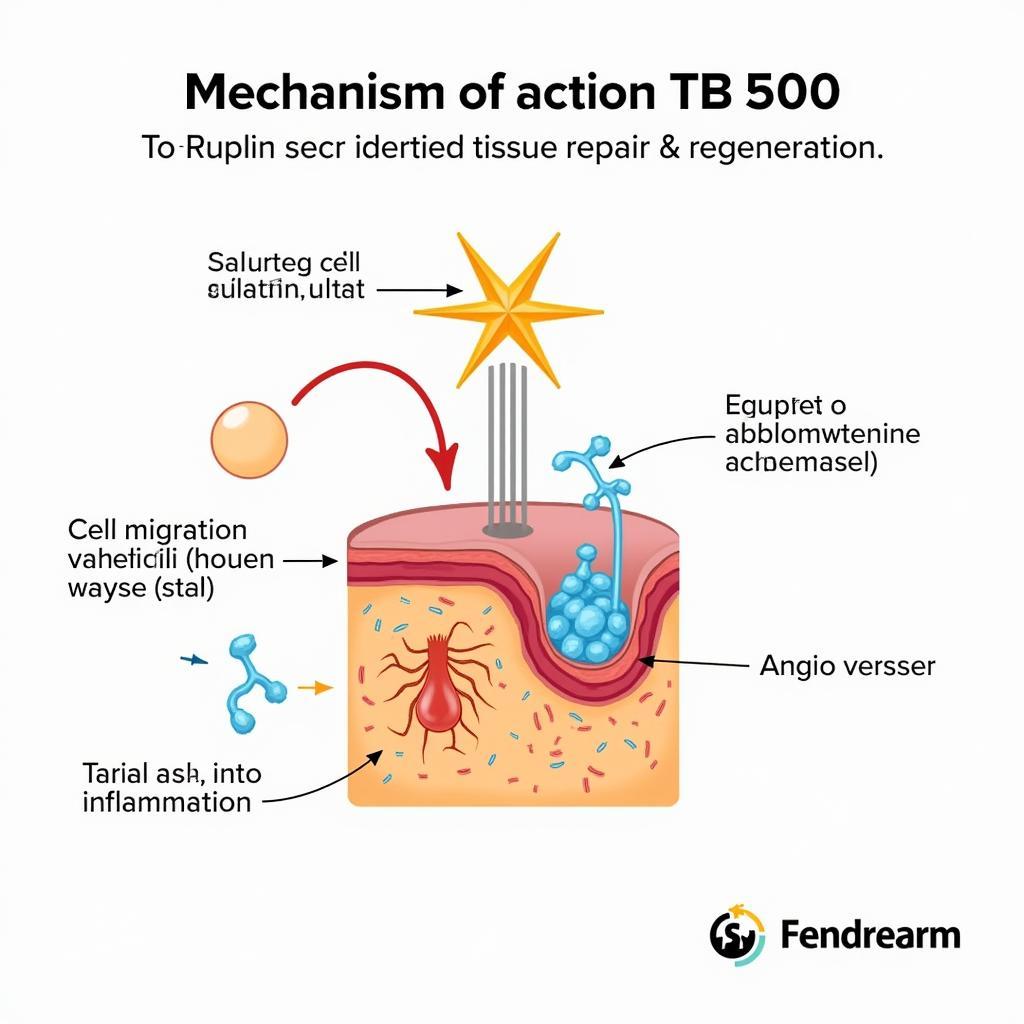 TB 500 Mechanism of Action Illustration