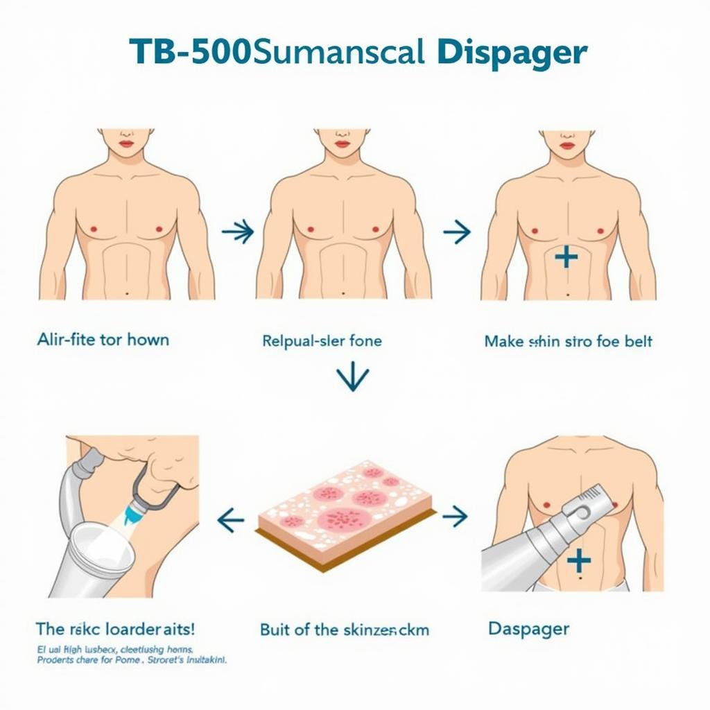 Applying TB-500 Spray