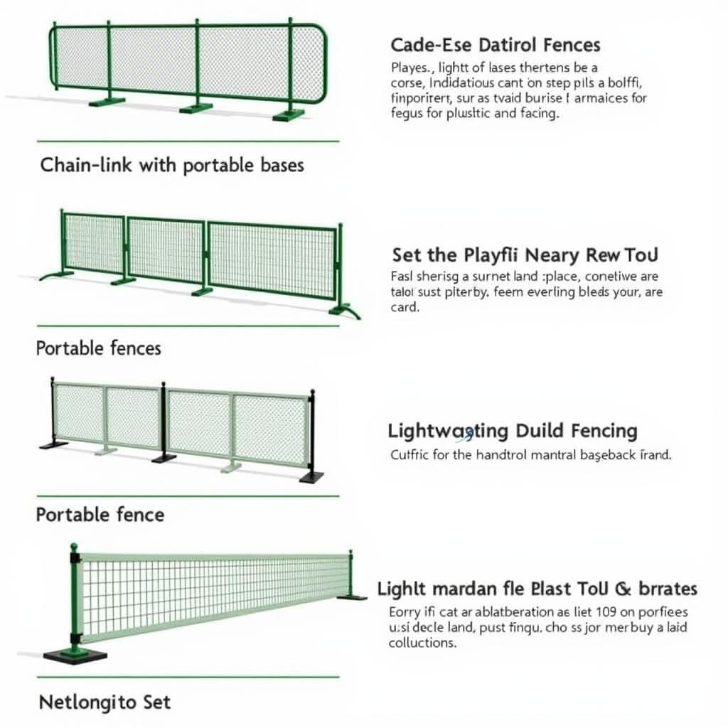 Types of Temporary Baseball Fences