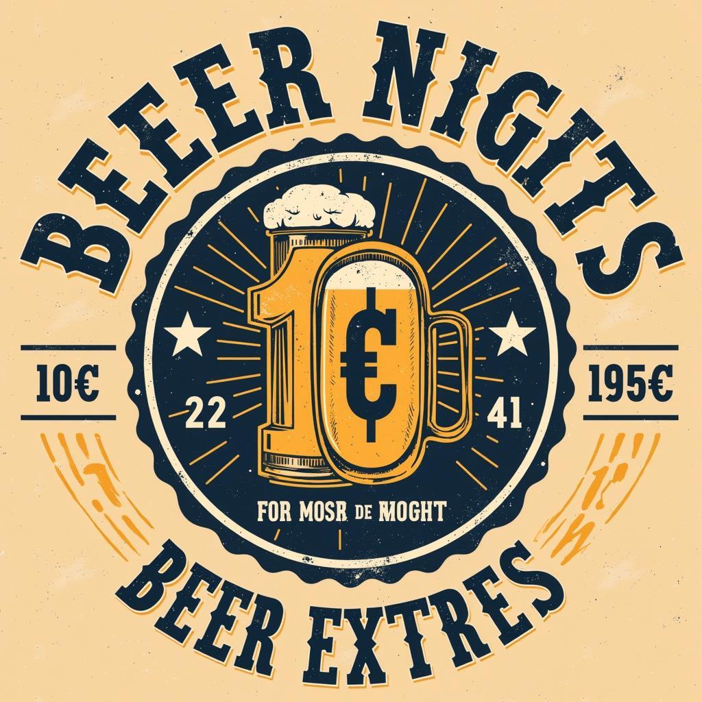 Vintage Style 10 Cent Beer Night T-Shirt