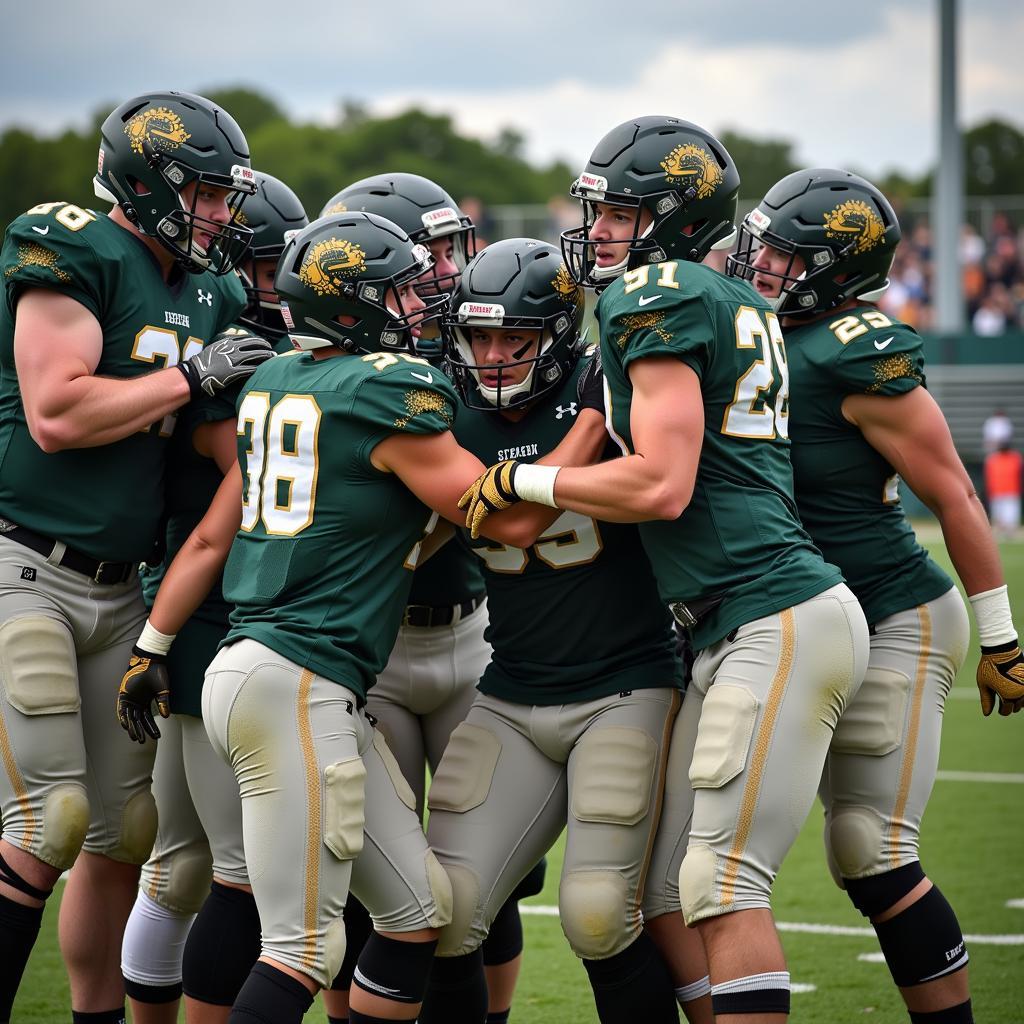 Team Celebrating a Victory