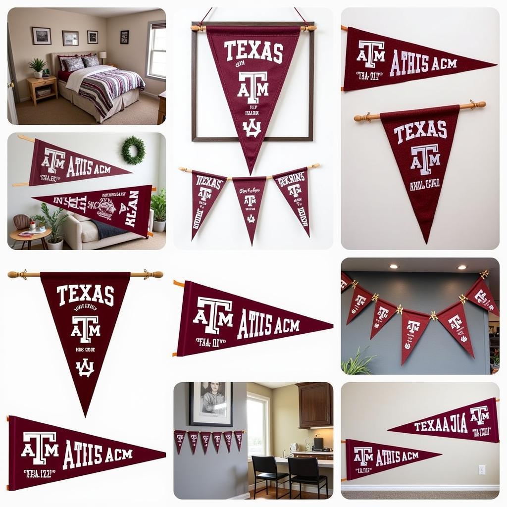 Texas A&M Pennant Display Ideas