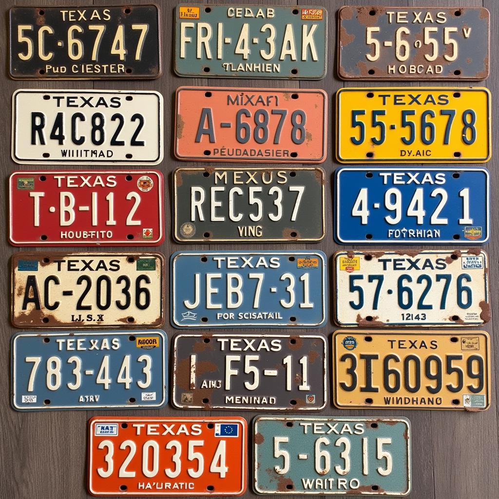 Collecting Vintage Texas Truck License Plates