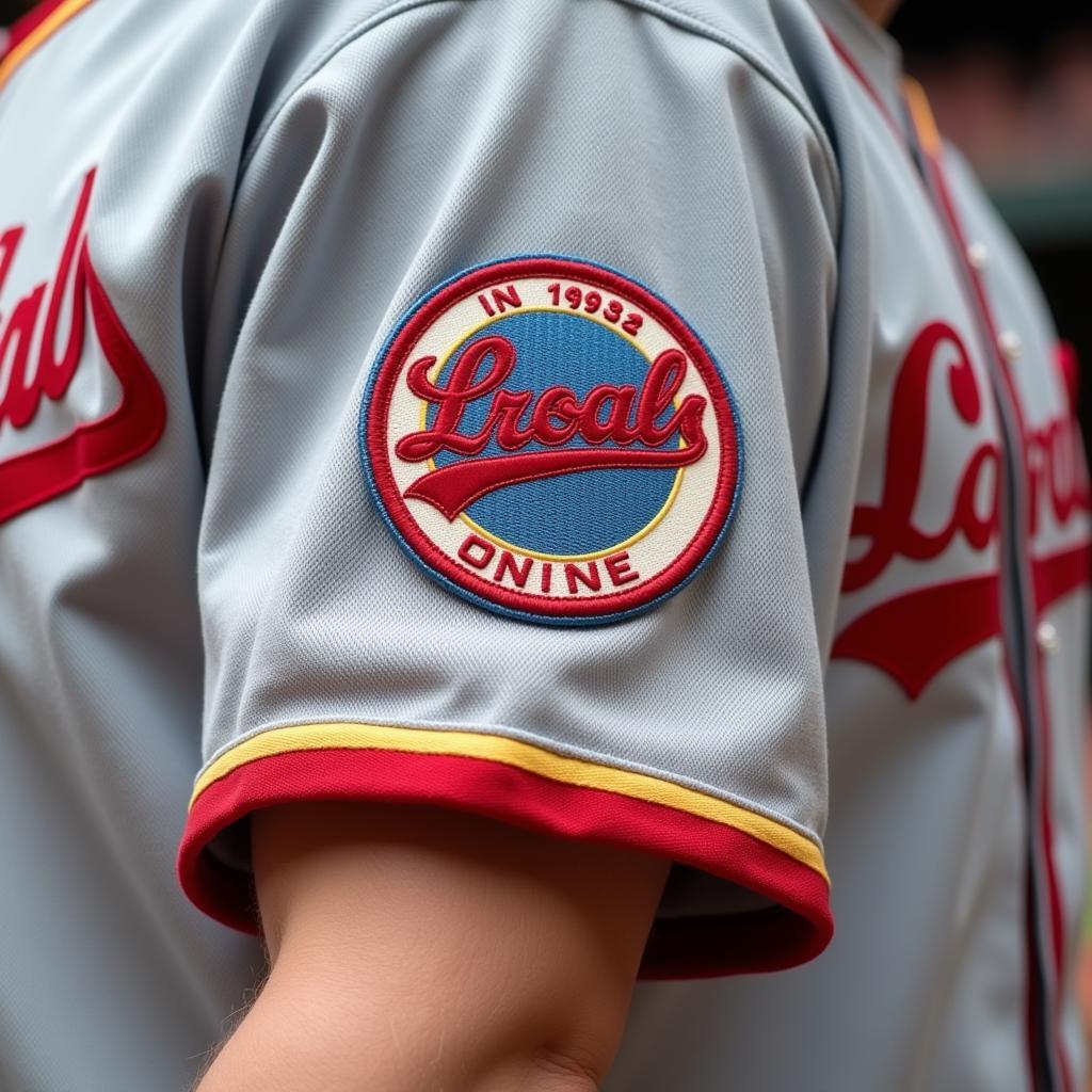 Authentic Design Details on a Throwback Baseball Uniform