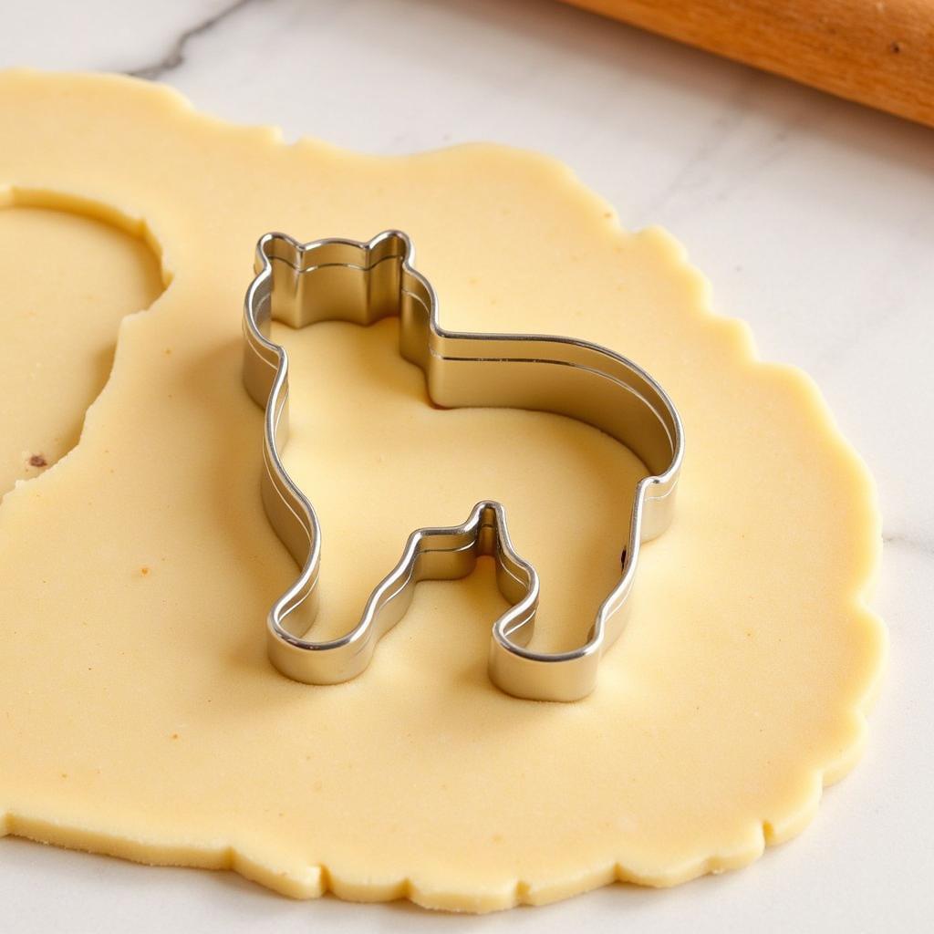 Tiger Cookie Cutter in Dough