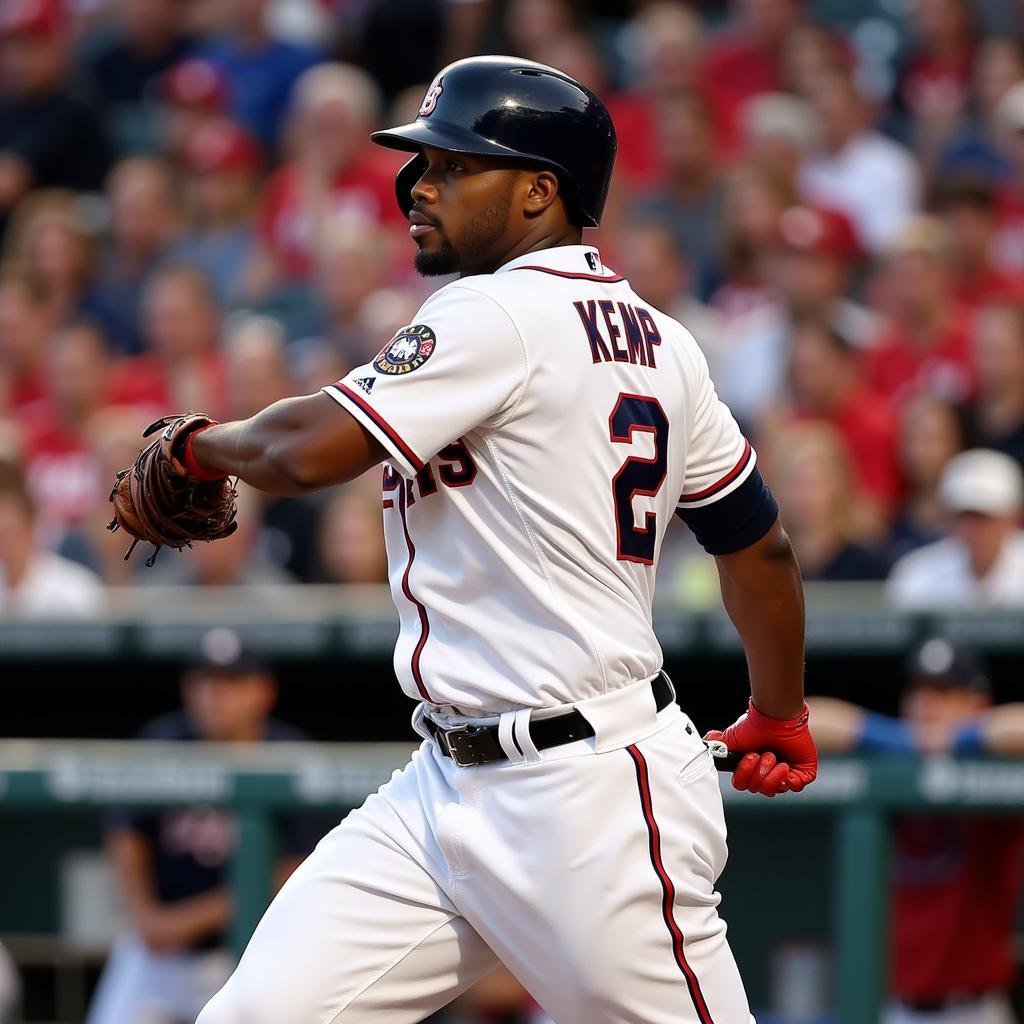 Tony Kemp in action wearing his jersey