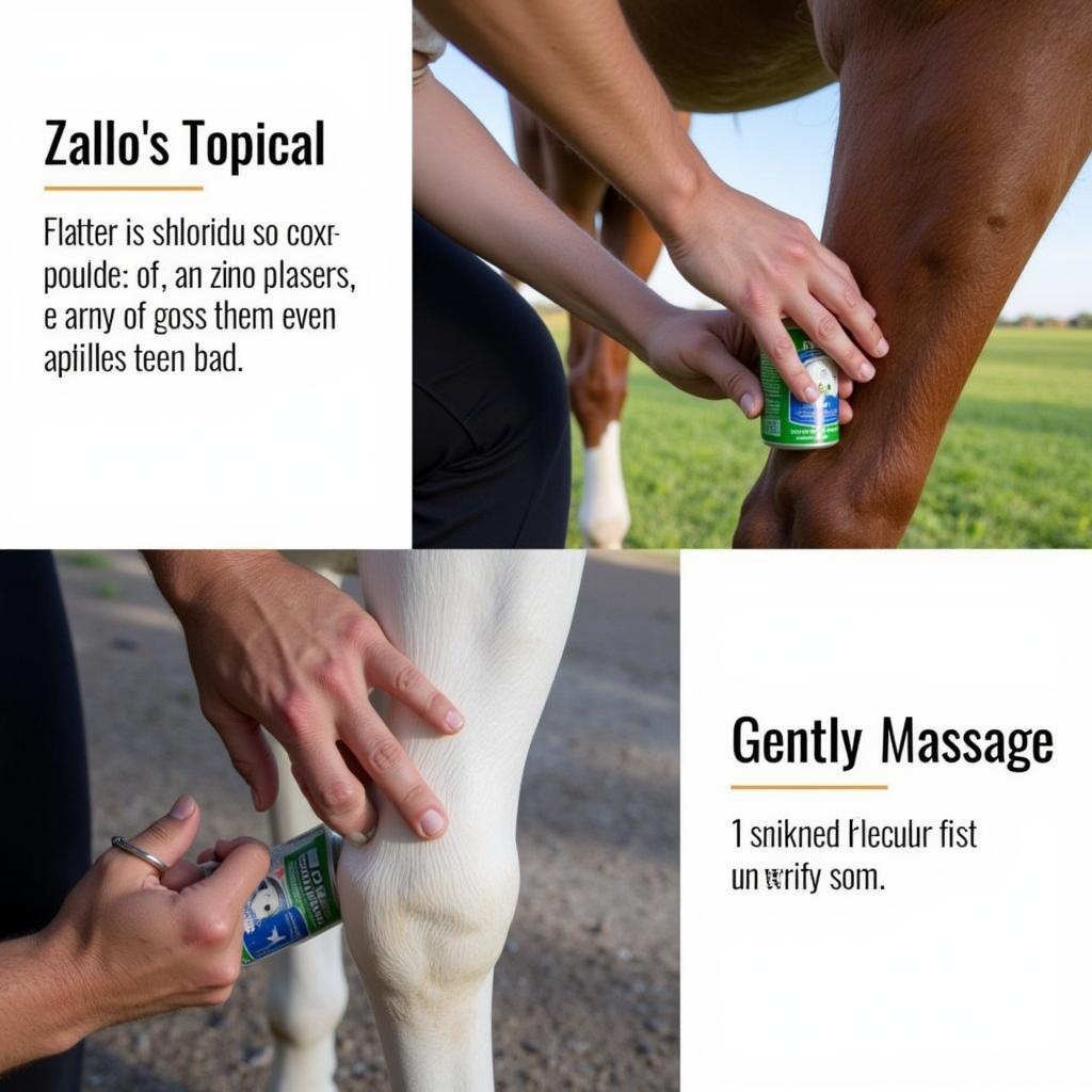 Applying Topical Treatments for Runners in Horses