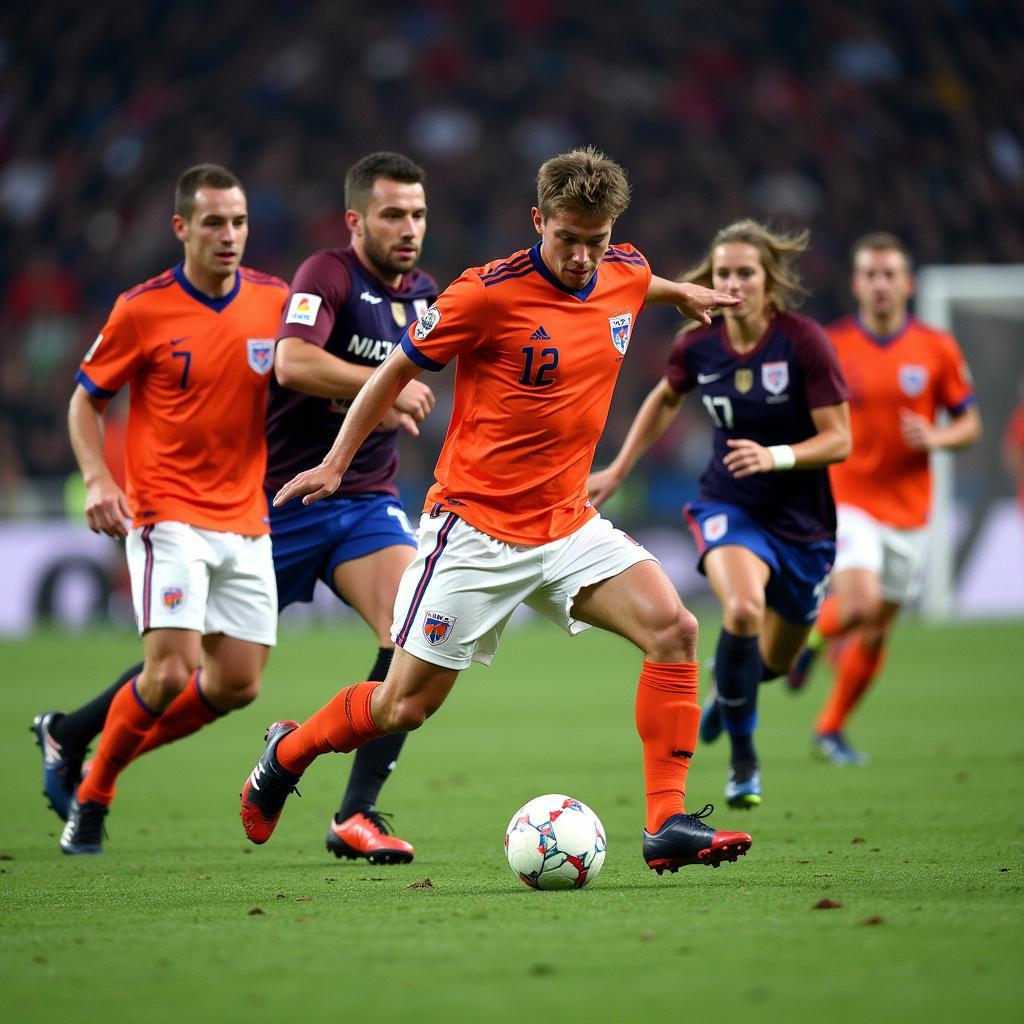 Dutch National Team Playing Total Football