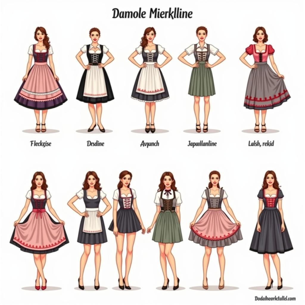 Traditional Dirndl Styles and Sizes