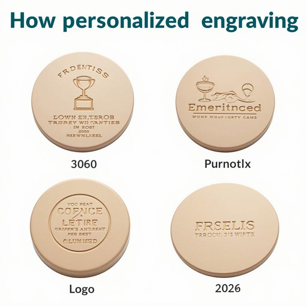 Engraving Options for Round Trophy Bases