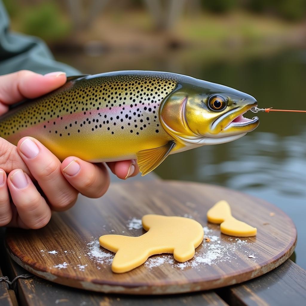 Trout Caught with Cookie Cutter Bait