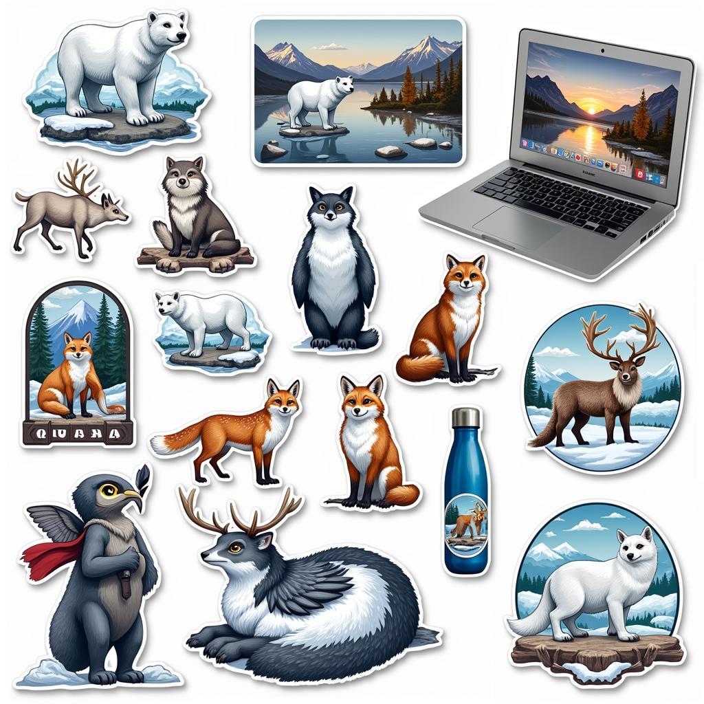 Tundra Sticker Featuring Wildlife Designs