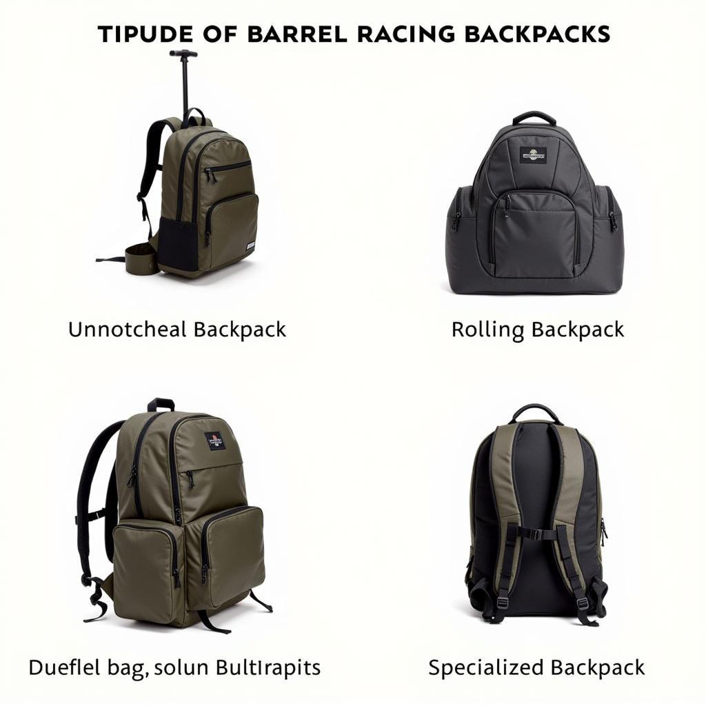 Types of Barrel Racing Backpacks