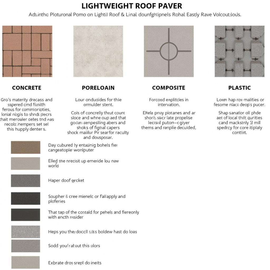 Comparison of Different Lightweight Roof Paver Types