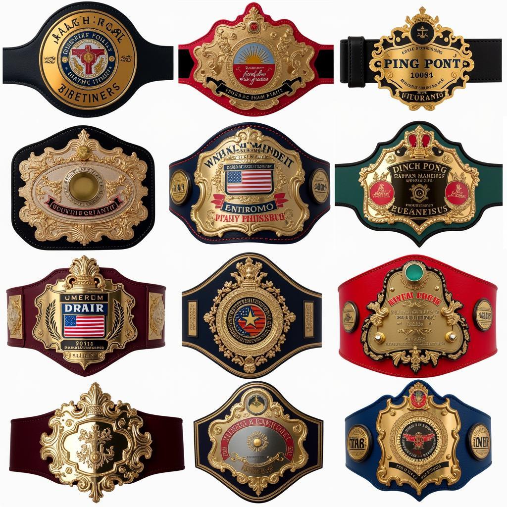 Types of Ping Pong Championship Belts