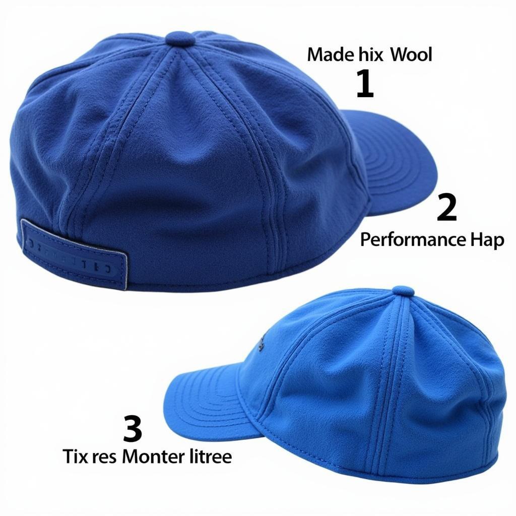 University Blue Fitted Hat Materials: Wool vs. Performance