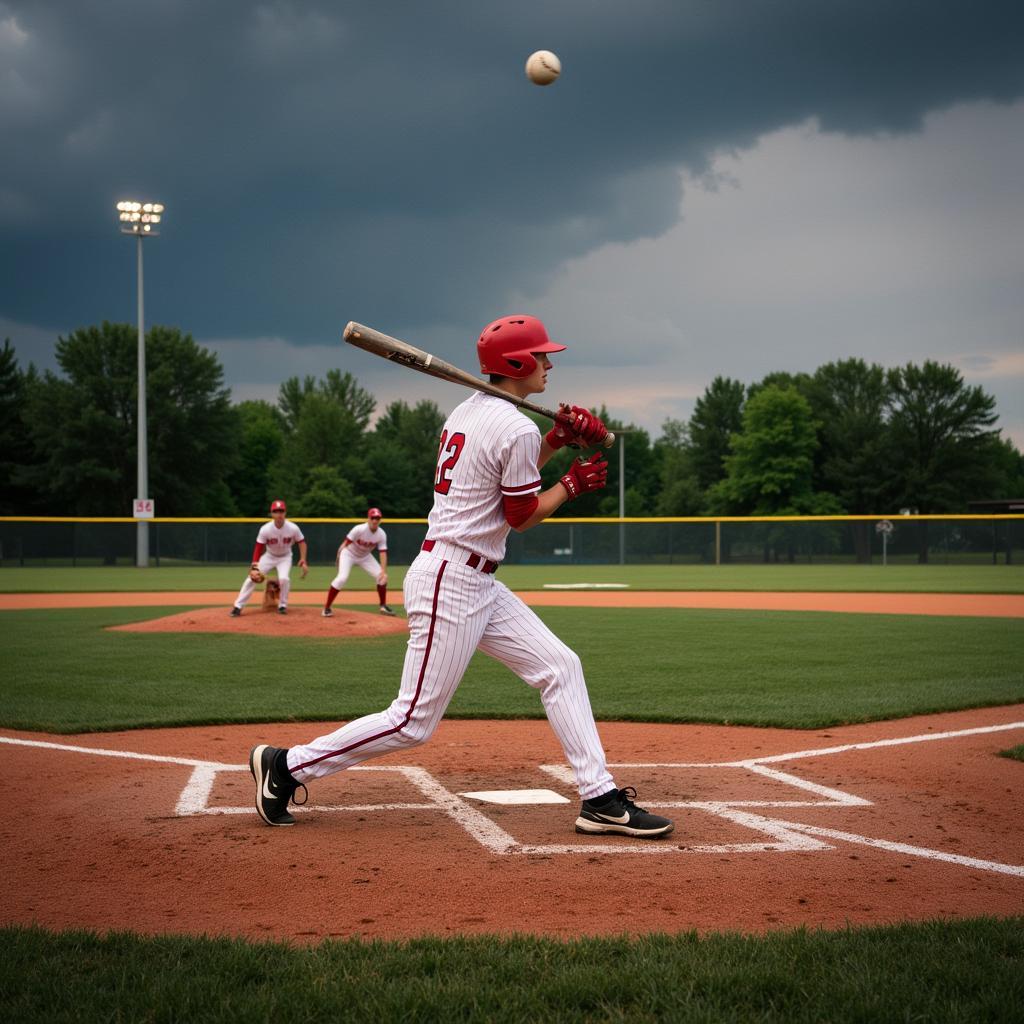 Upper Arlington High School Baseball Game Action