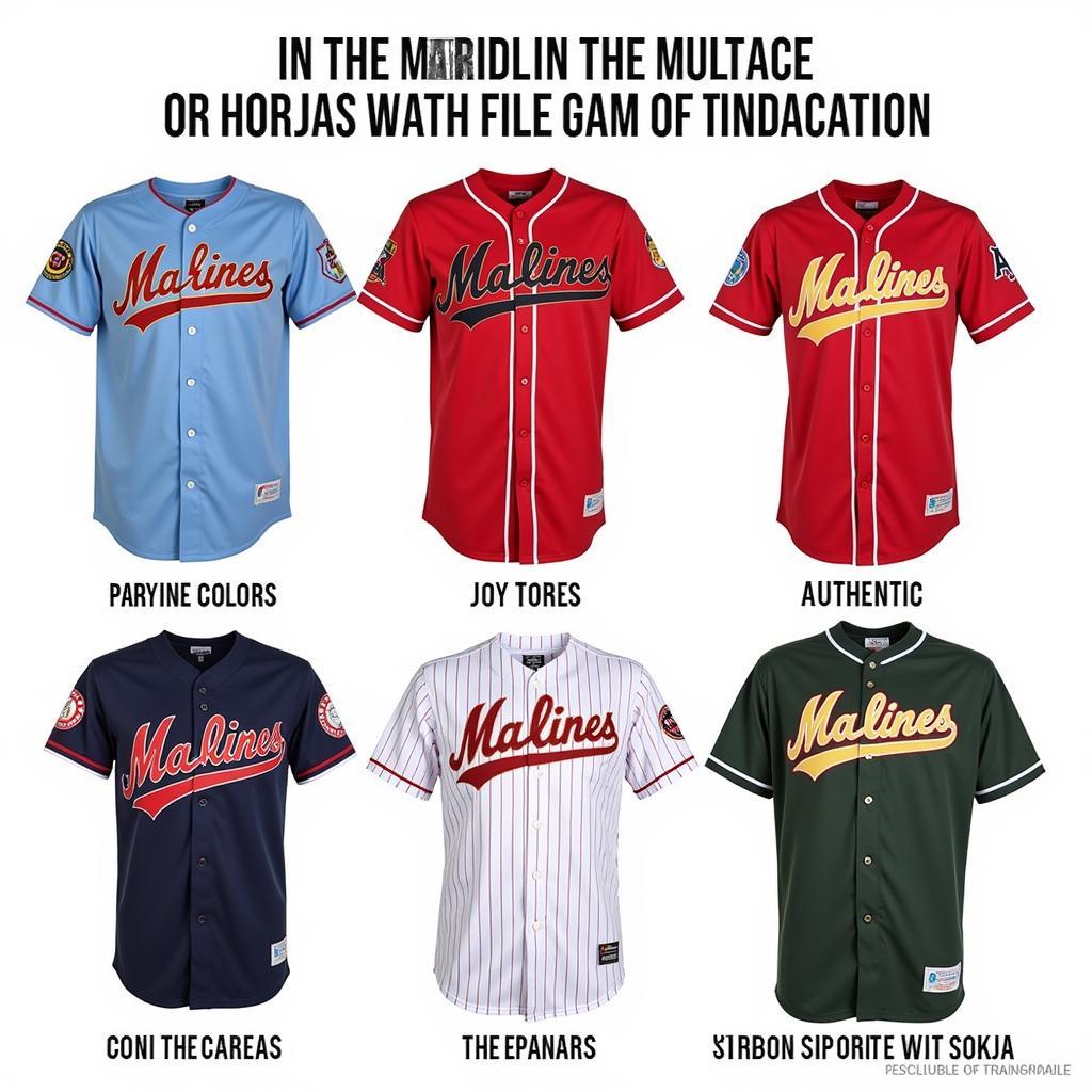 Different Styles of US Marines Baseball Jerseys