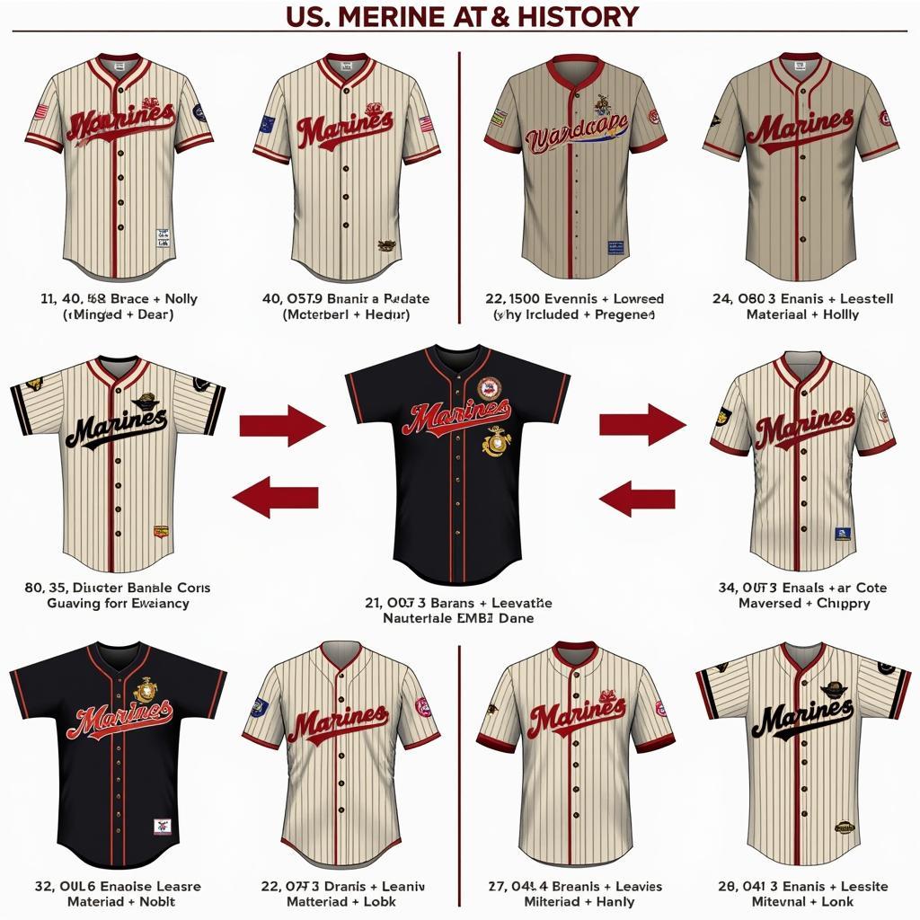 US Marines Baseball Jersey Through the Years