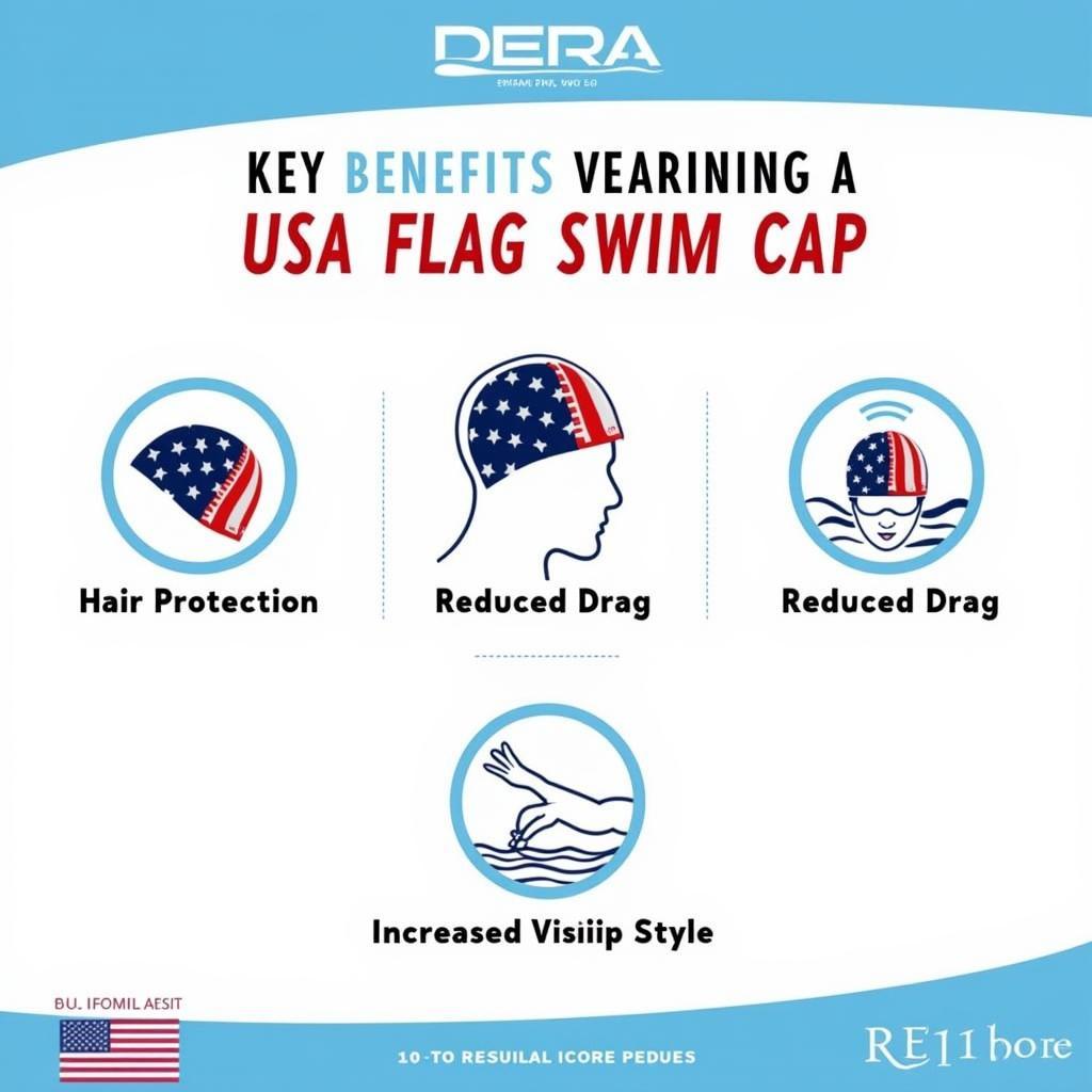 Benefits of Using a USA Flag Swim Cap