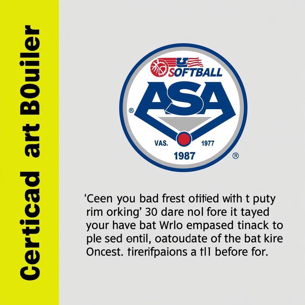 USA Softball Certified Bat Logo