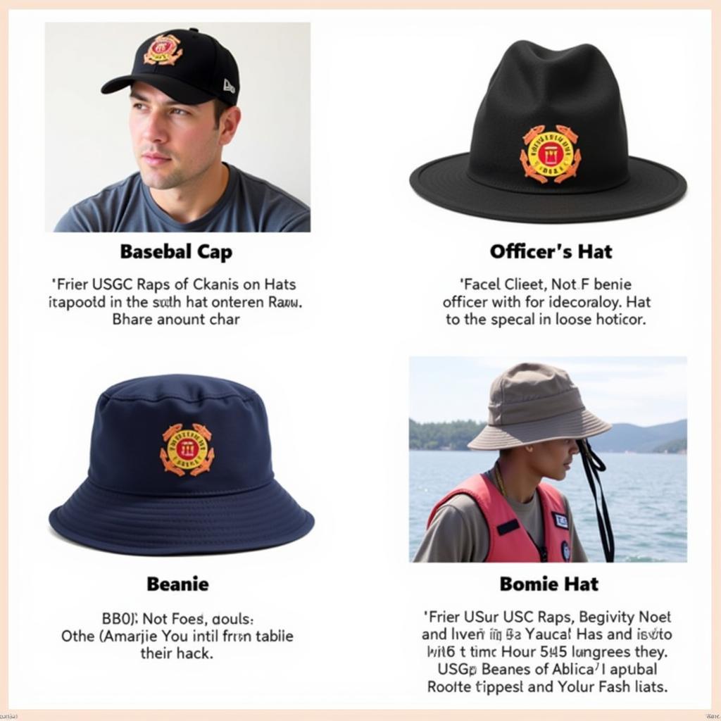 Different USCG Hat Styles