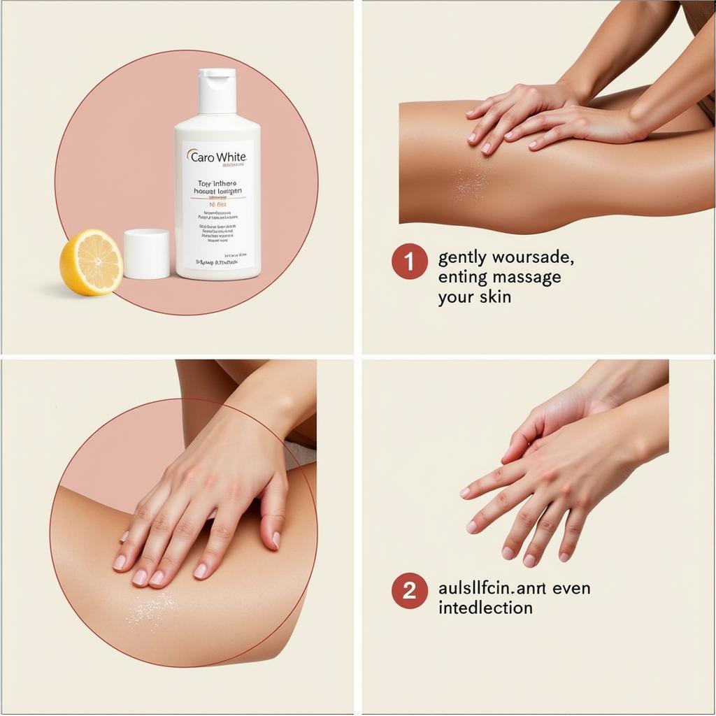 Applying Caro White lotion correctly