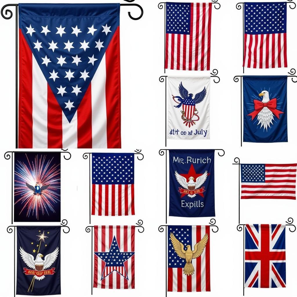 Different 4th of July House Flag Designs